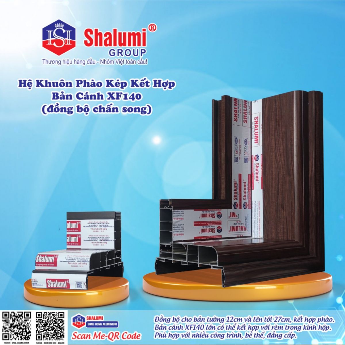 Nhôm Hệ Khuôn Phào Chấn Song Shalumi