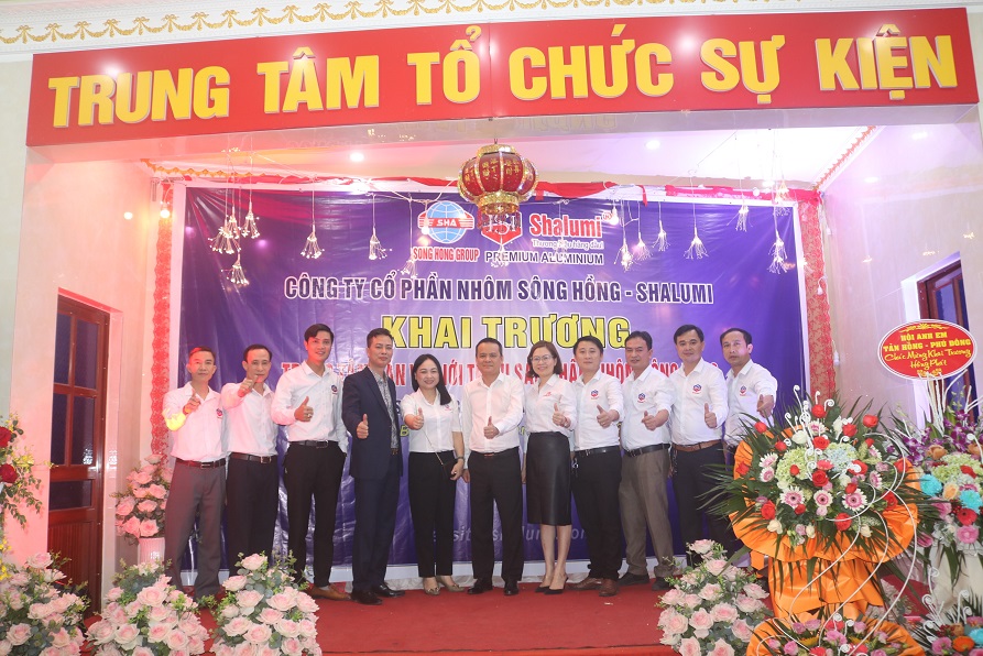 Tập đoàn nhôm Sông Hồng Shalumi tưng bừng khai trương Showroom chi nhánh Ba Vì Hà Nội