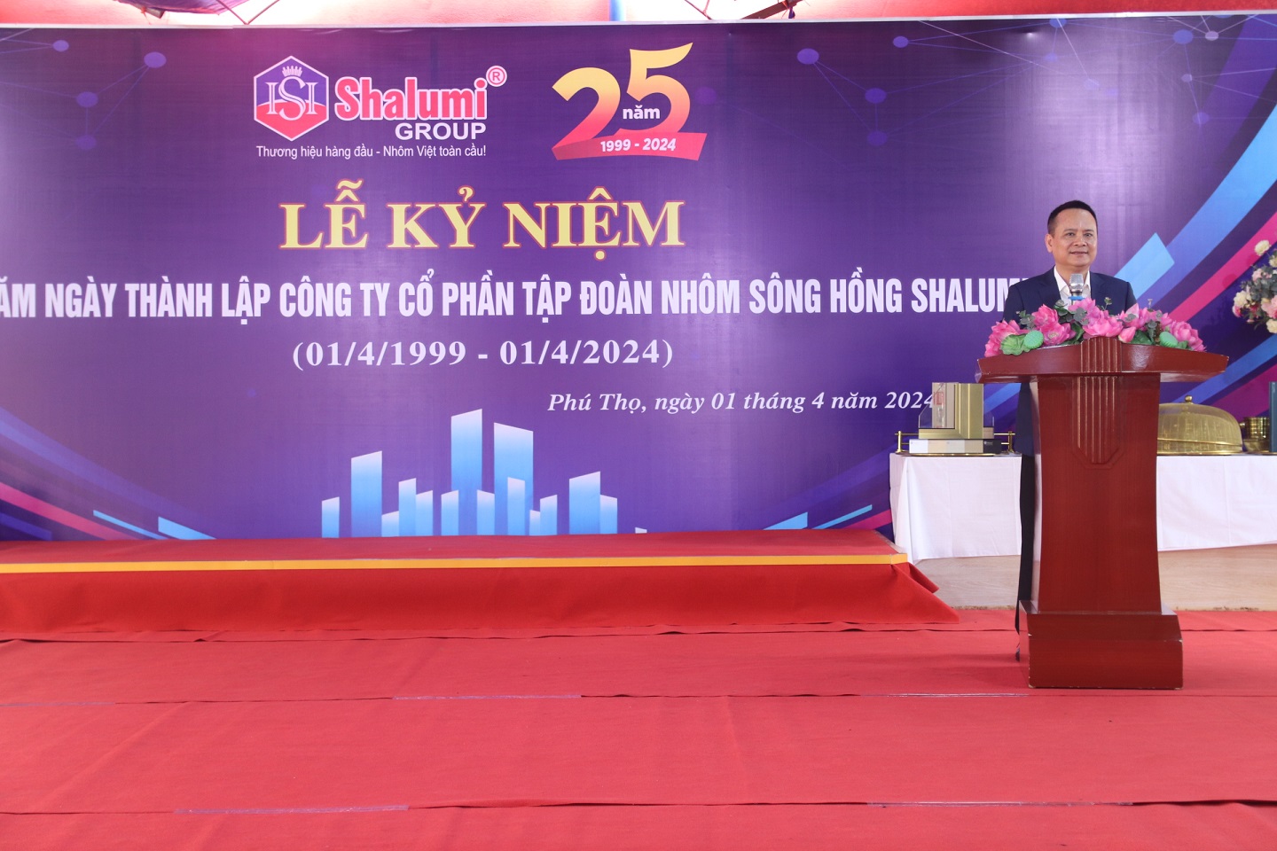 Công ty Cổ phần Tập đoàn Nhôm Sông Hồng Shalumi kỷ niệm 25 năm thành lập